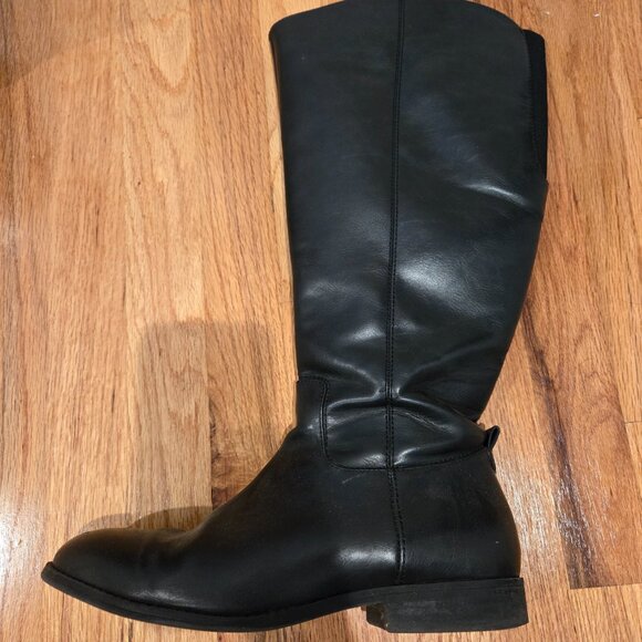 Black wide calf boots - Picture 2 of 4
